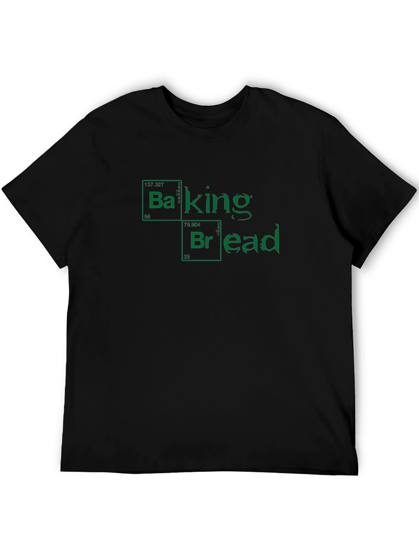 Black Breaking Bread Funny T-Shirt view 5