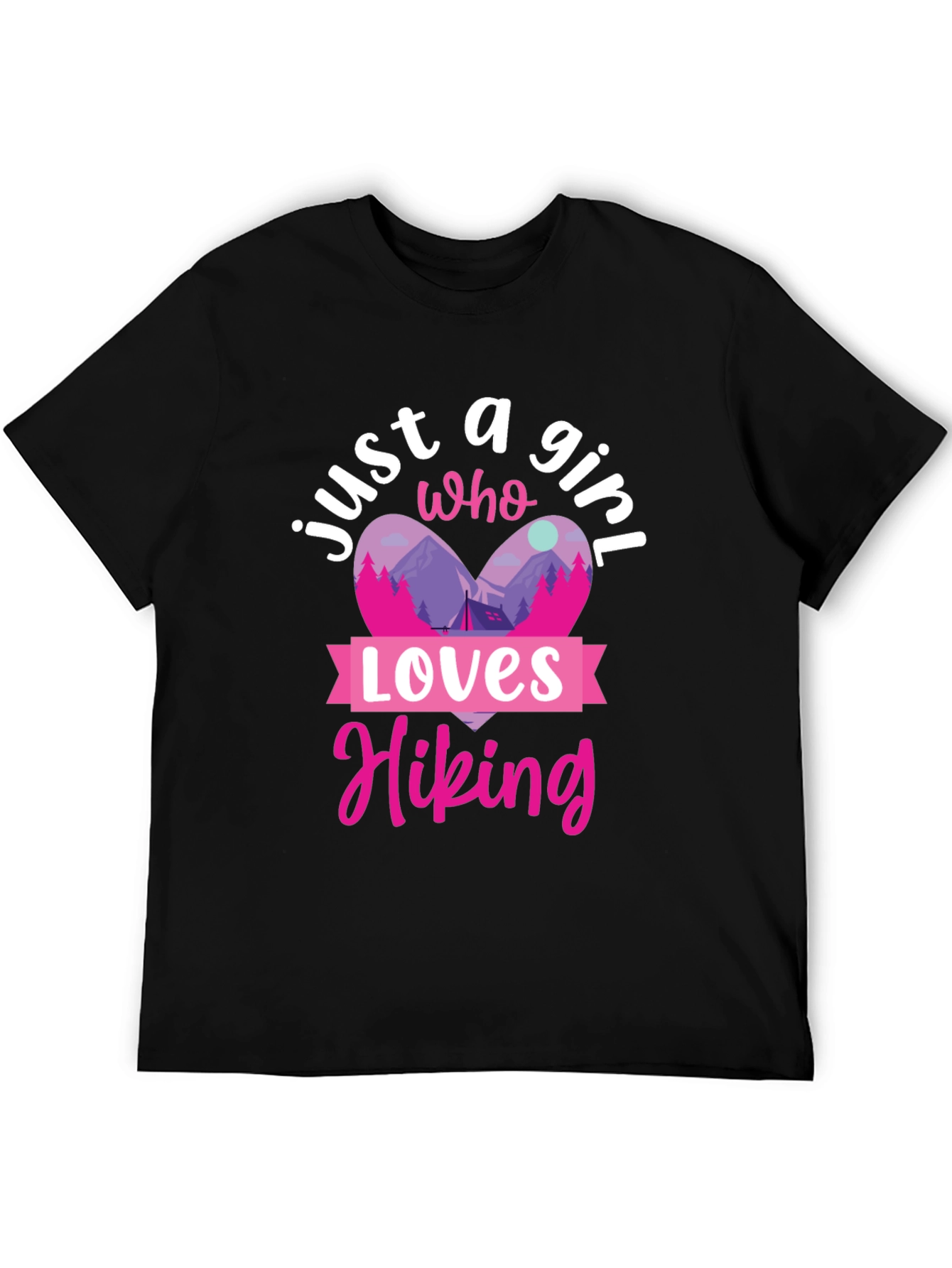 Black Hiking Lover T-Shirt view 5