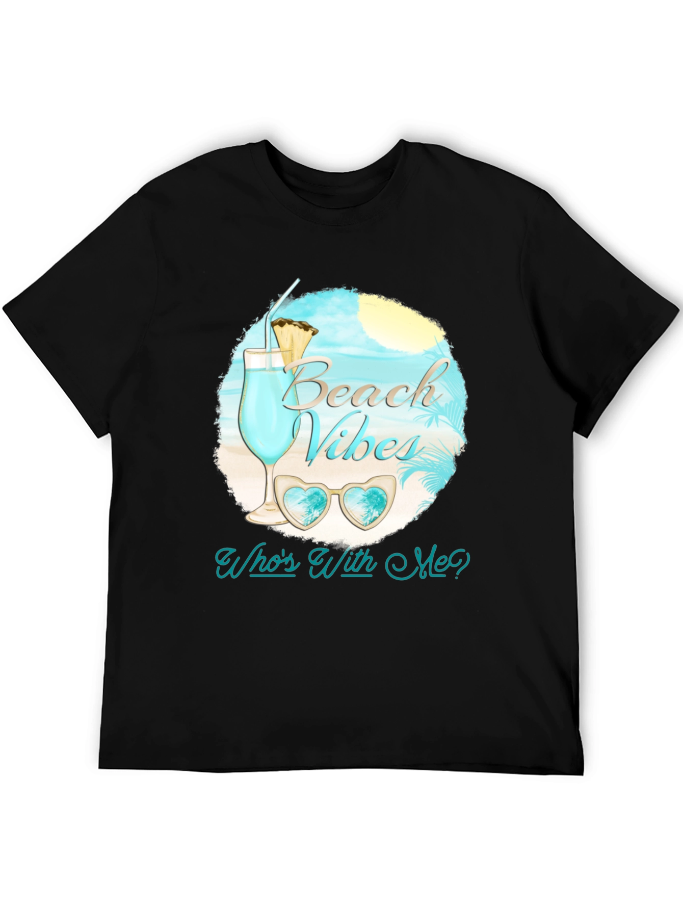 Black Beach Vibes Graphic Tee - Summer Ready! view 5