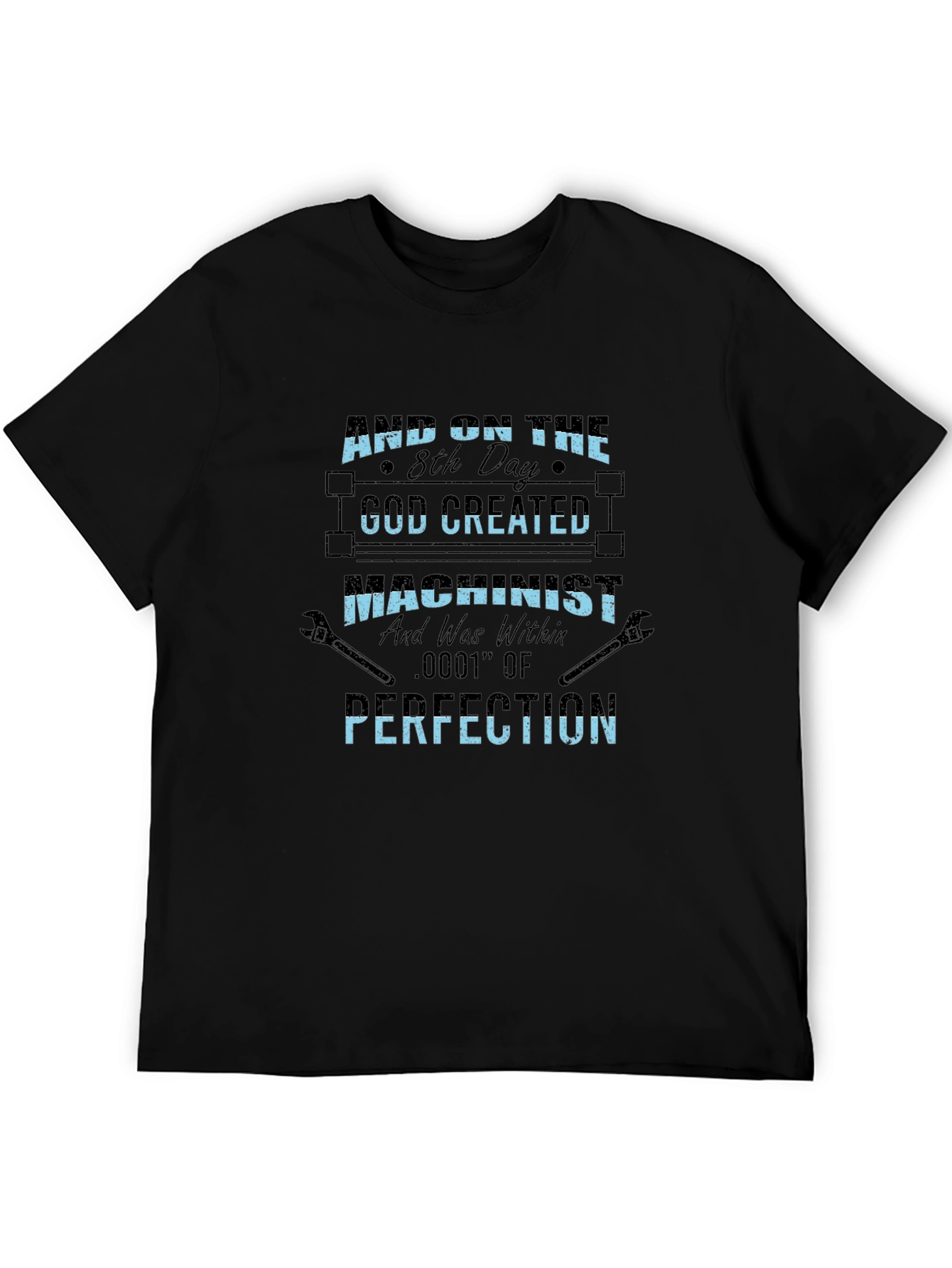 Black Machinist T-Shirt - "8th Day of Perfection" Graphic Tee view 5