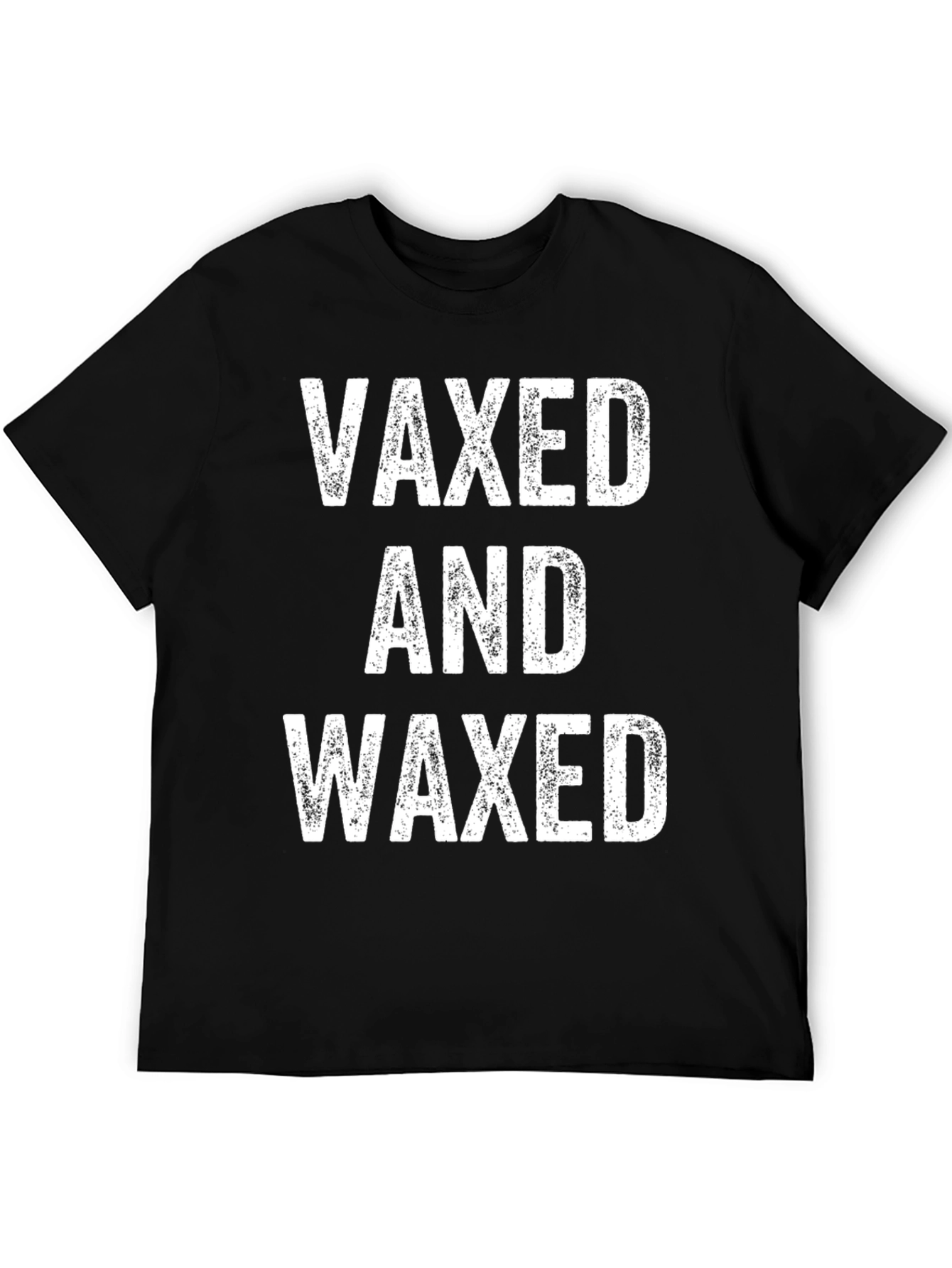 Black Vaxed and Waxed Graphic Tee - Black view 5