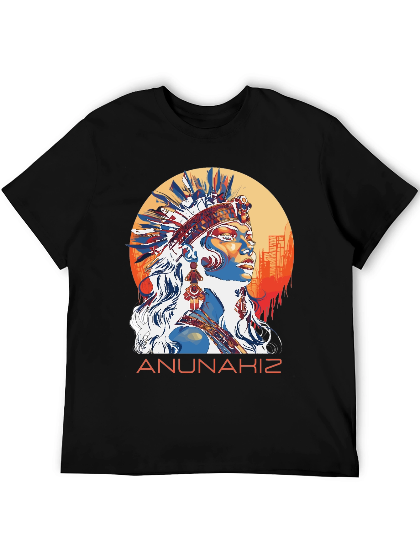 Black Anunnakiz Native American T-Shirt view 5