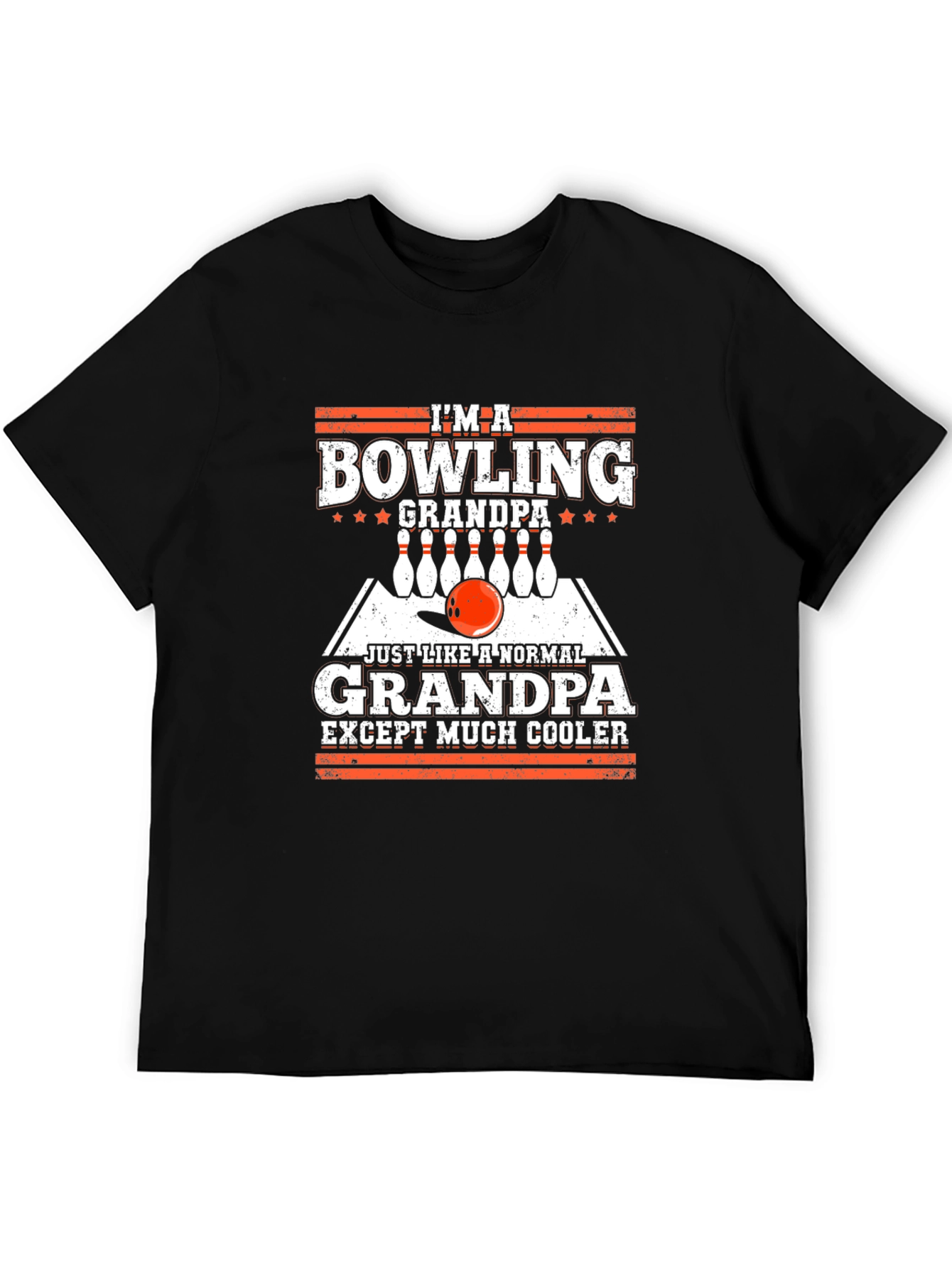 Bowling Grandpa T-Shirt - Cool Grandfather Gift - 5