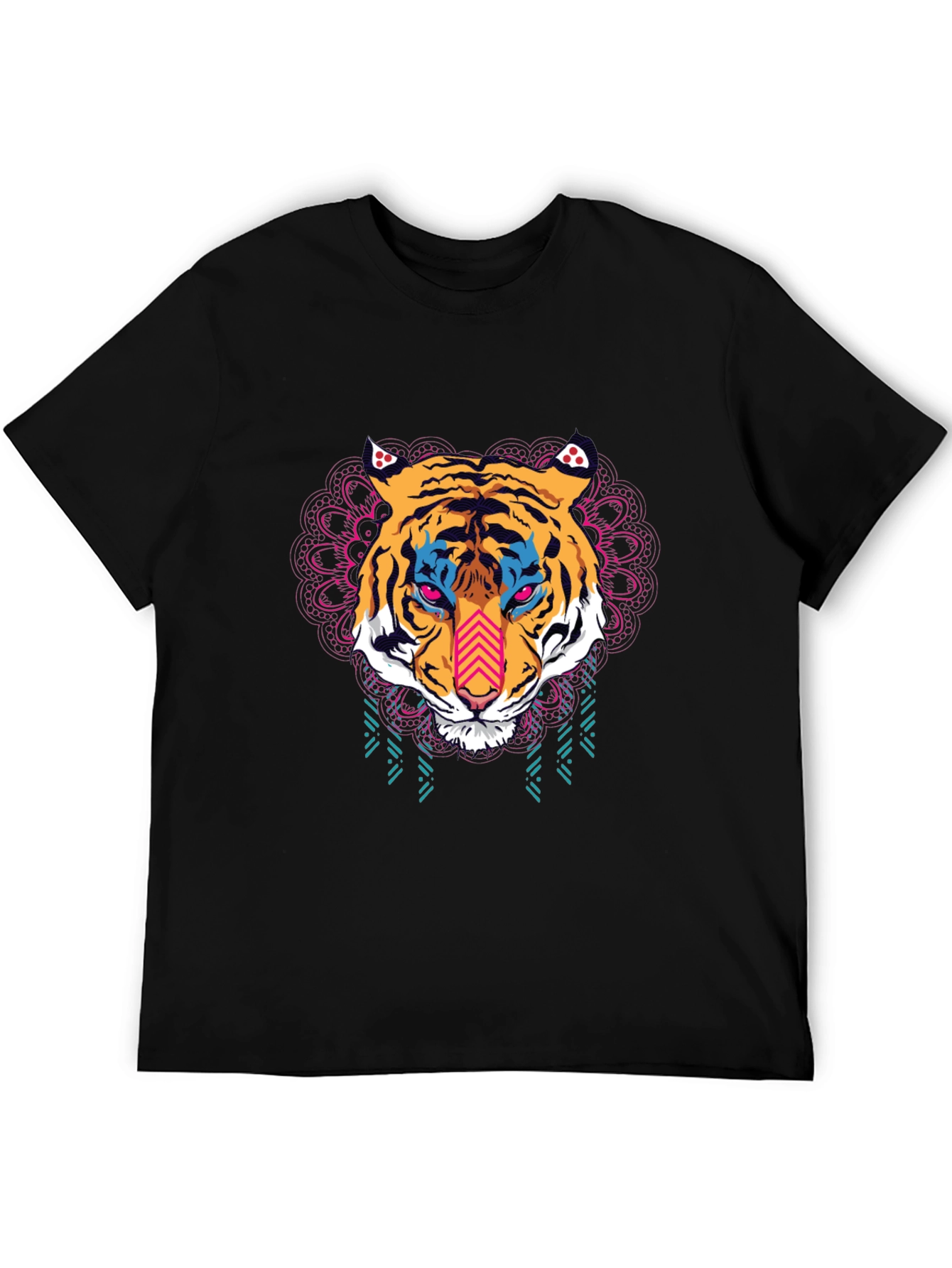 Black Tiger Graphic Tee - Vibrant Animal Design view 5