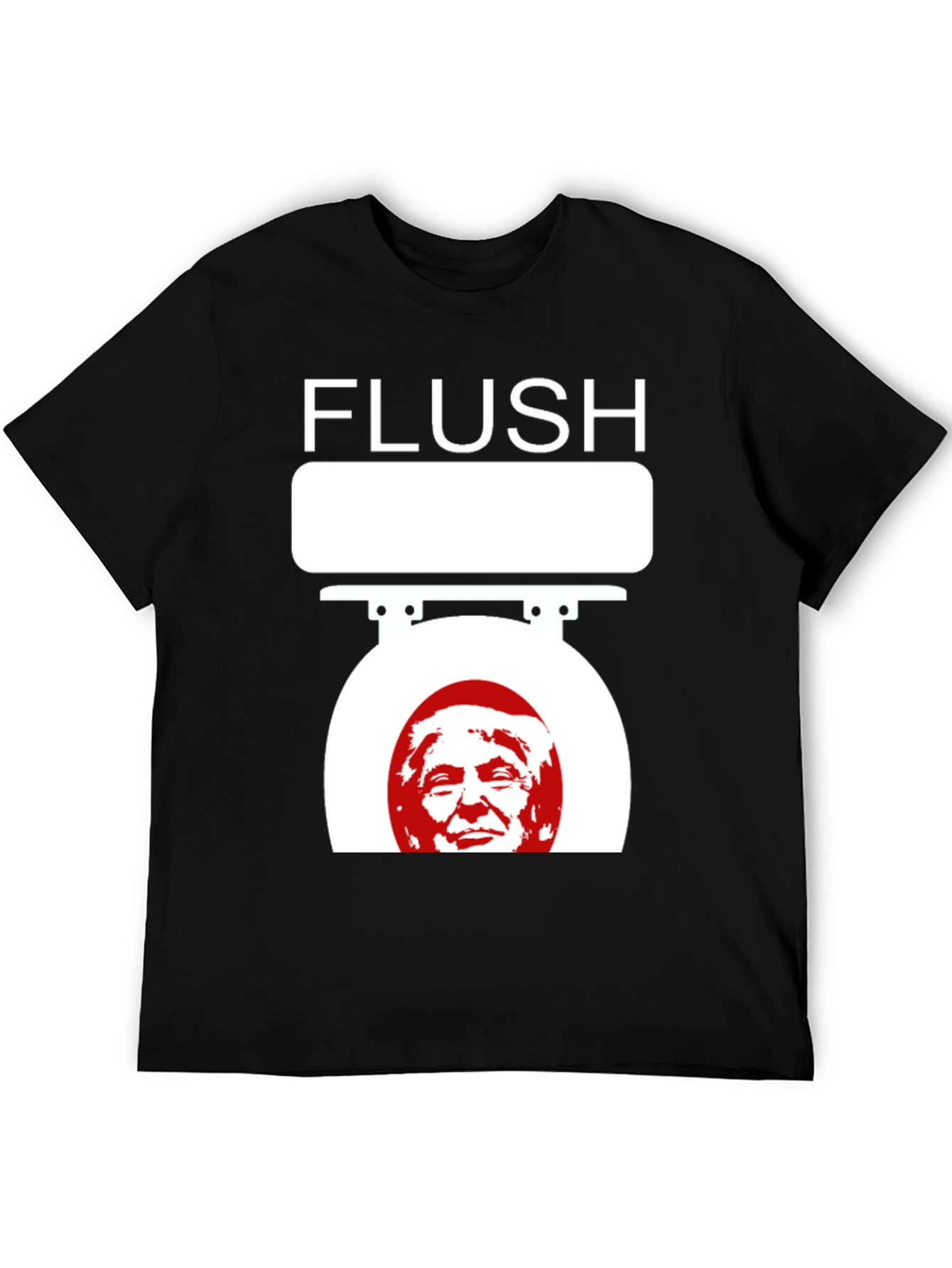 Black Flush Trump Novelty Graphic T-Shirt view 5