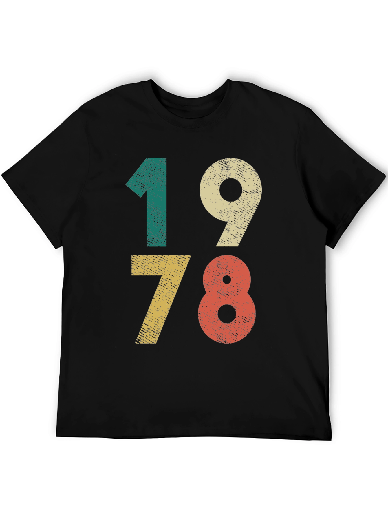 Black Retro 1978 Birthday T-Shirt Vintage Style view 5