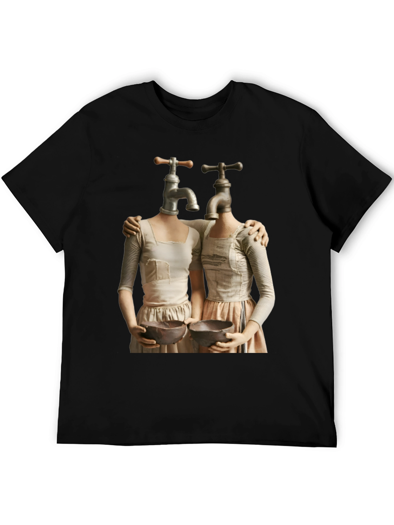 Black Abstract Faucet Head Women's T-Shirt view 5