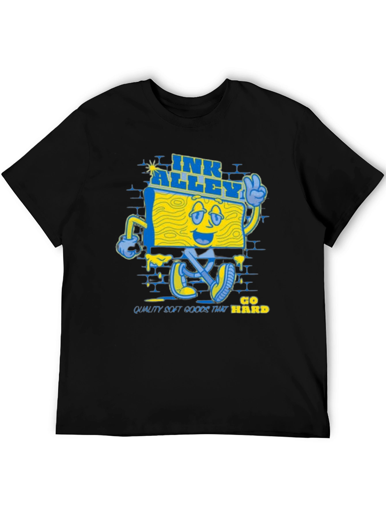 Black Ink Alley Go Hard Graphic T-Shirt view 5