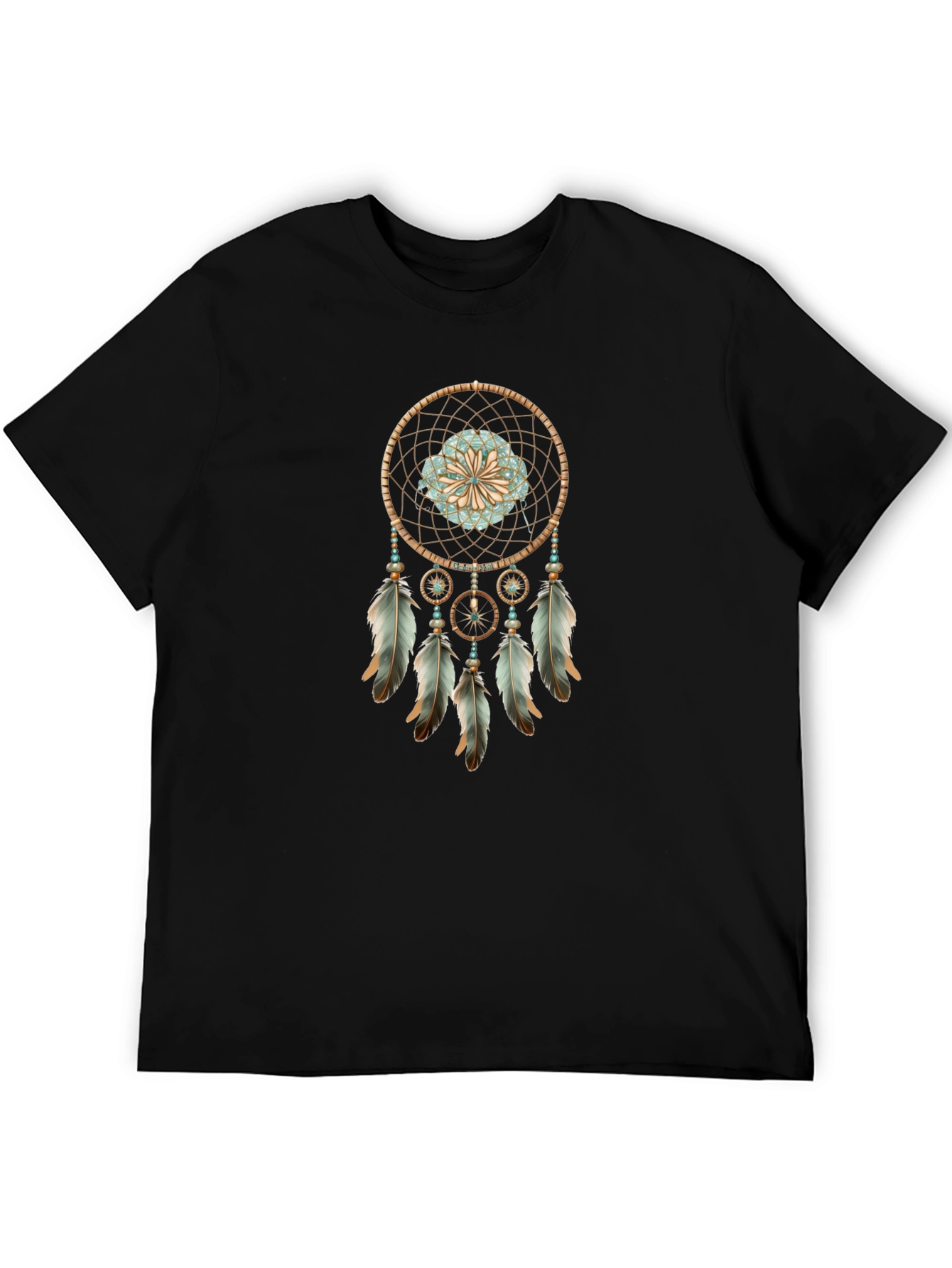 Black Dreamcatcher Graphic Tee - Boho Style view 5