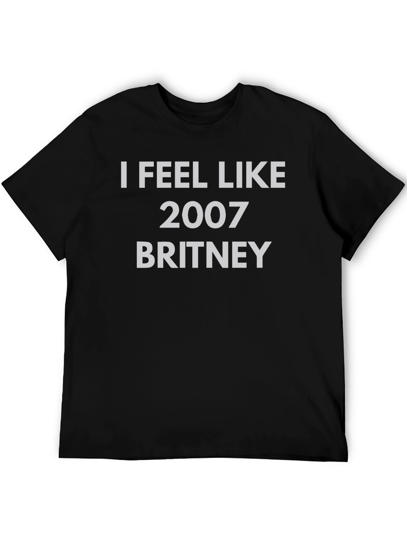 Black I Feel Like 2007 Britney T-Shirt view 5