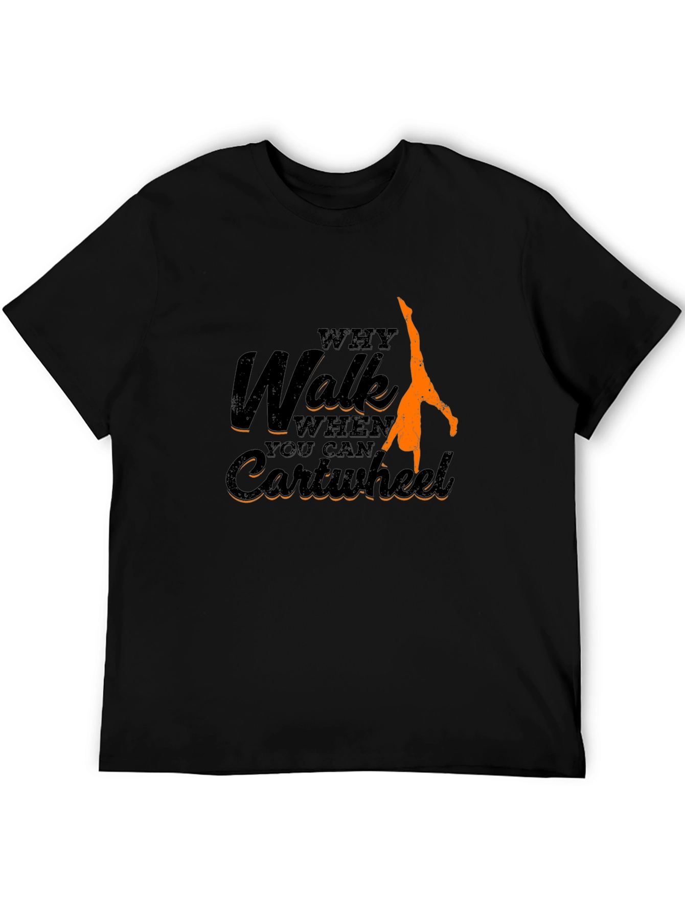 Black Why Walk, Cartwheel T-Shirt view 5