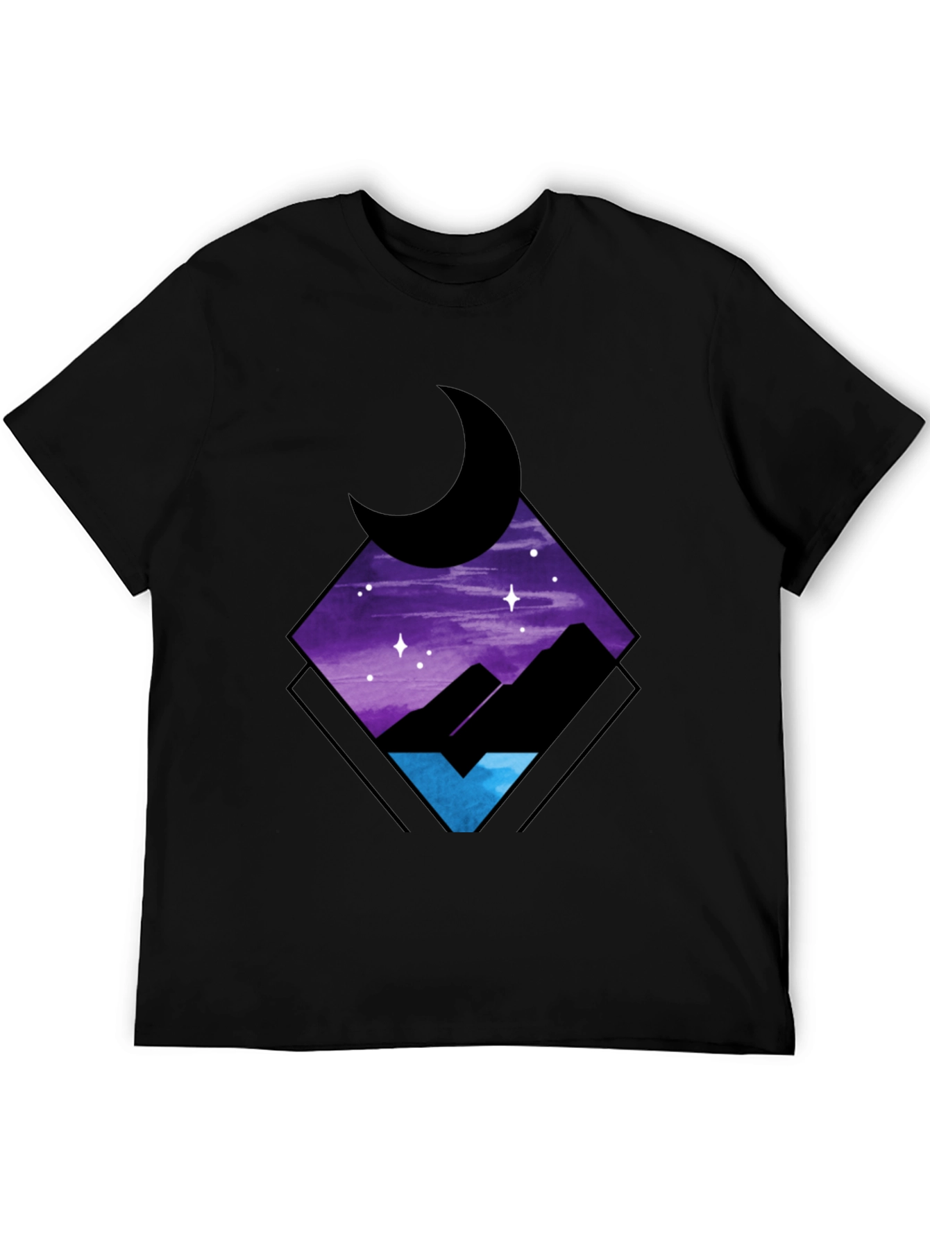 Black Nightscape Graphic Tee - Stylish Comfort view 5