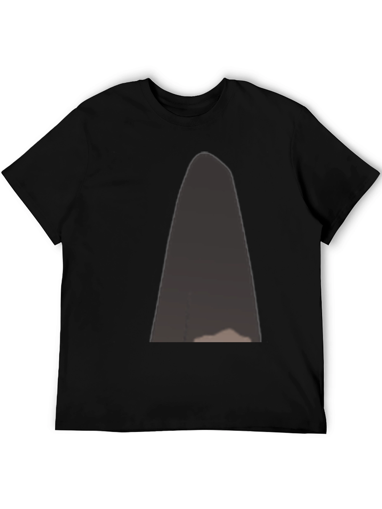 Black Men's Black Graphic Tee - Modern Style view 5