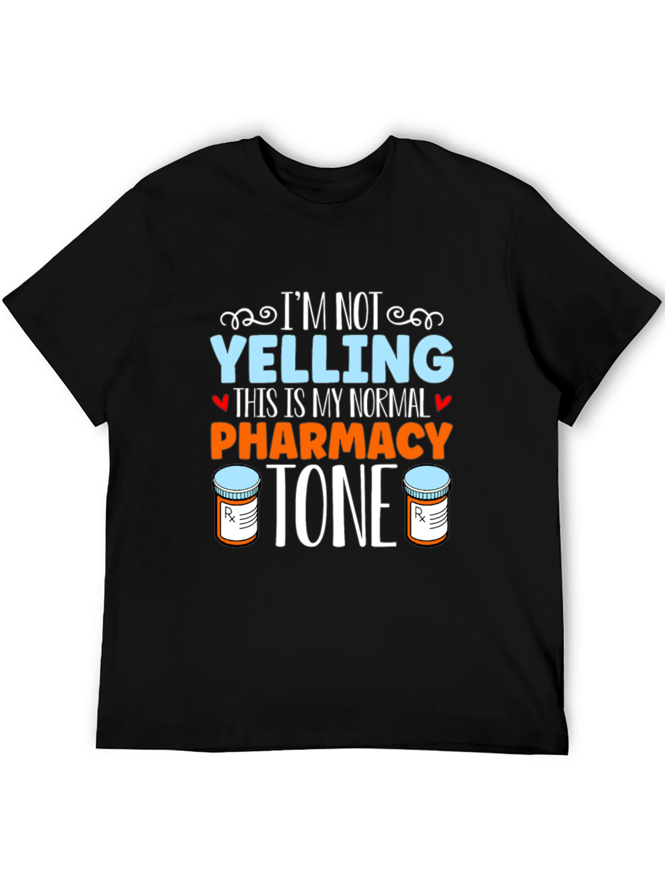 Black Pharmacy Tone T-Shirt - Normal Voice Graphic Tee view 5