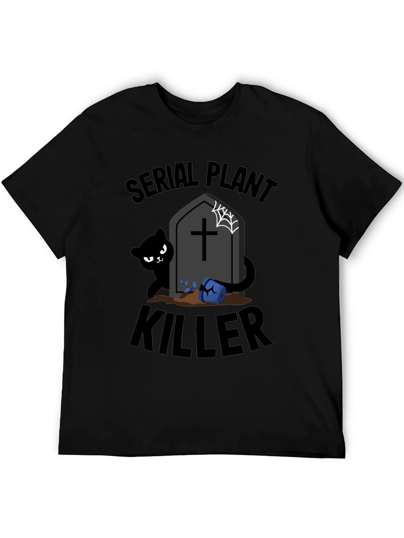 Black Serial Plant Killer Graphic Tee view 5