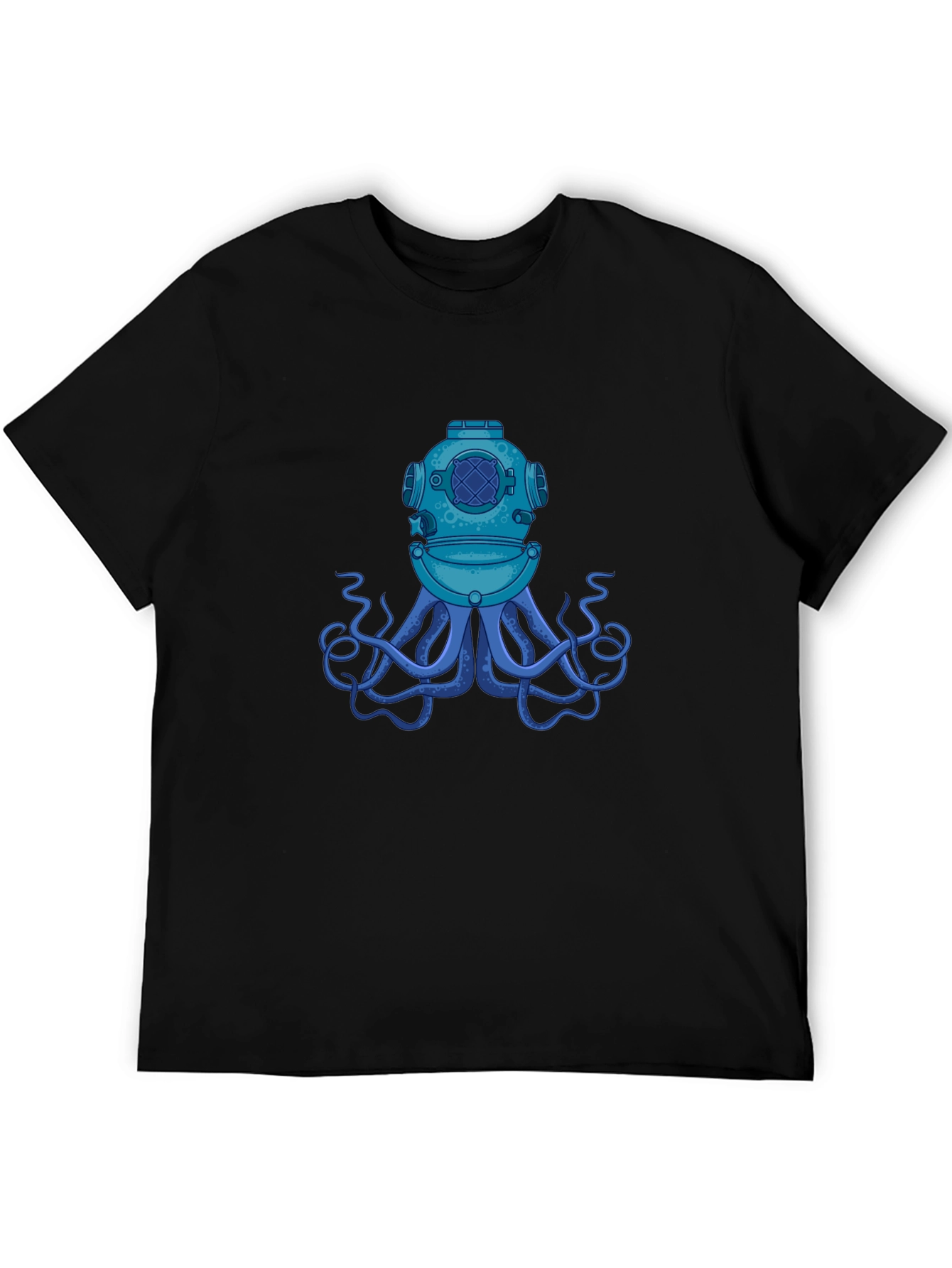 Black Diver Octopus Black T-Shirt view 5