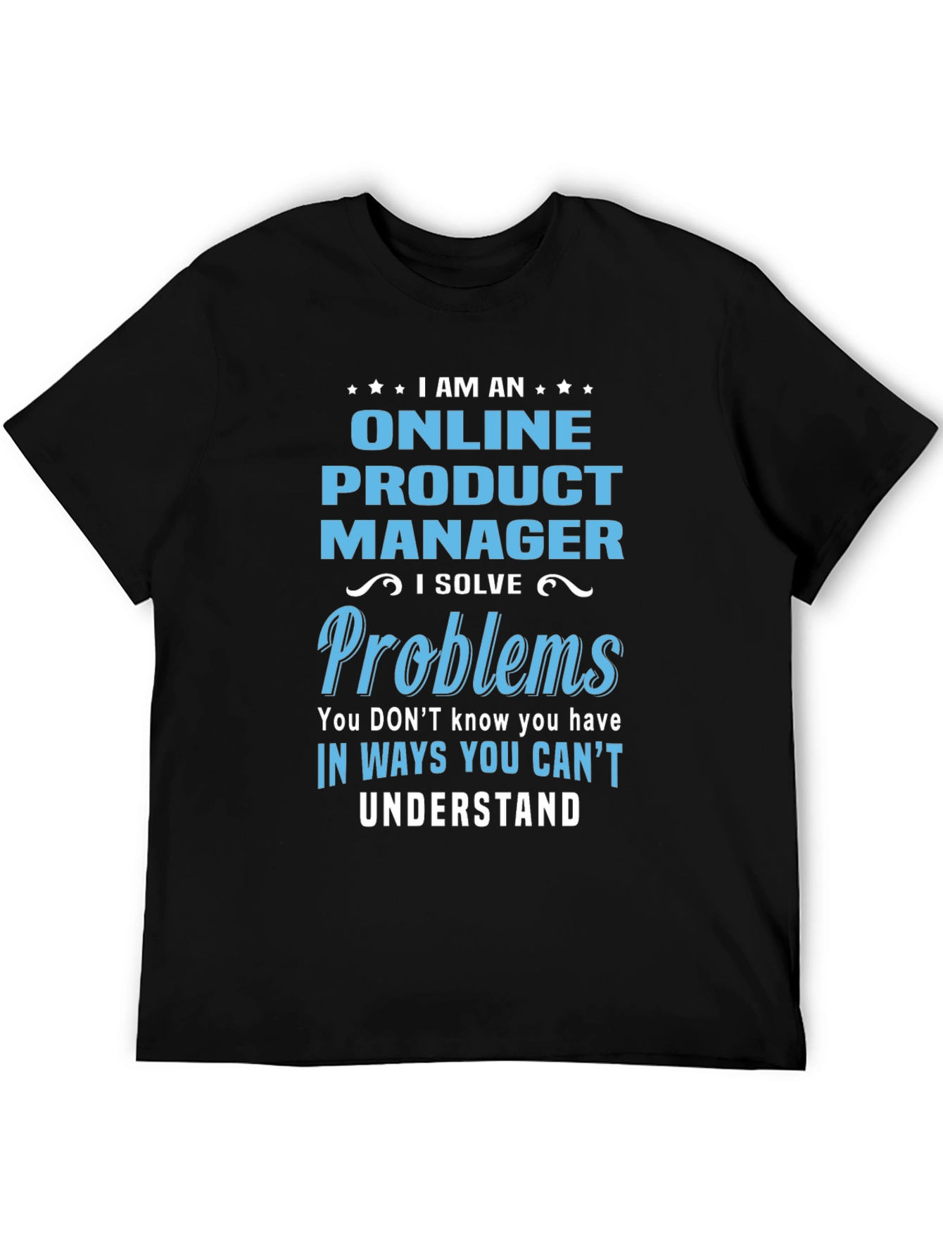Black Online Product Manager T-Shirt view 5