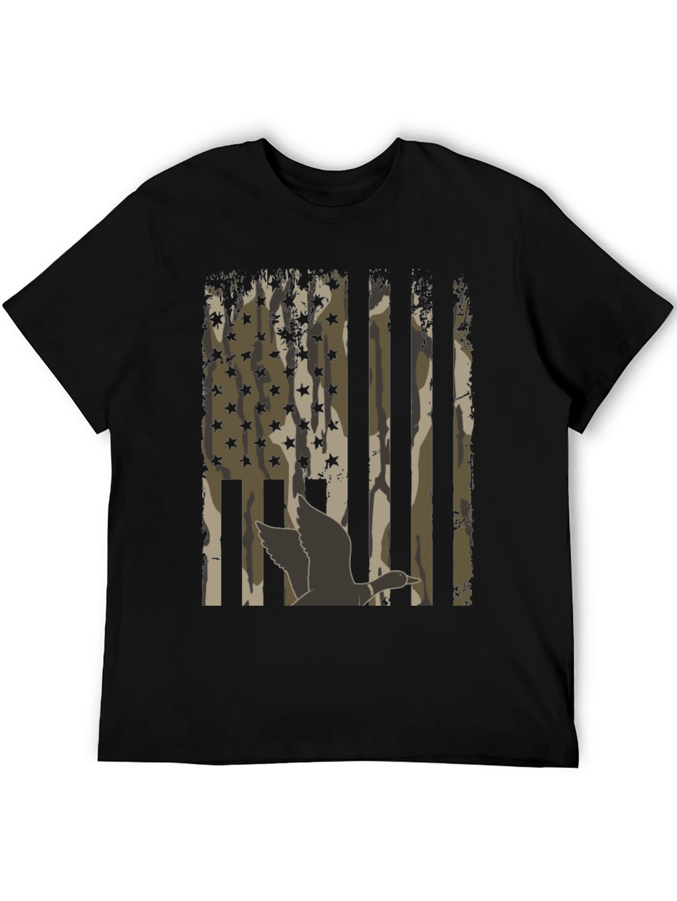 Black Duck Camo USA Flag T-Shirt view 5