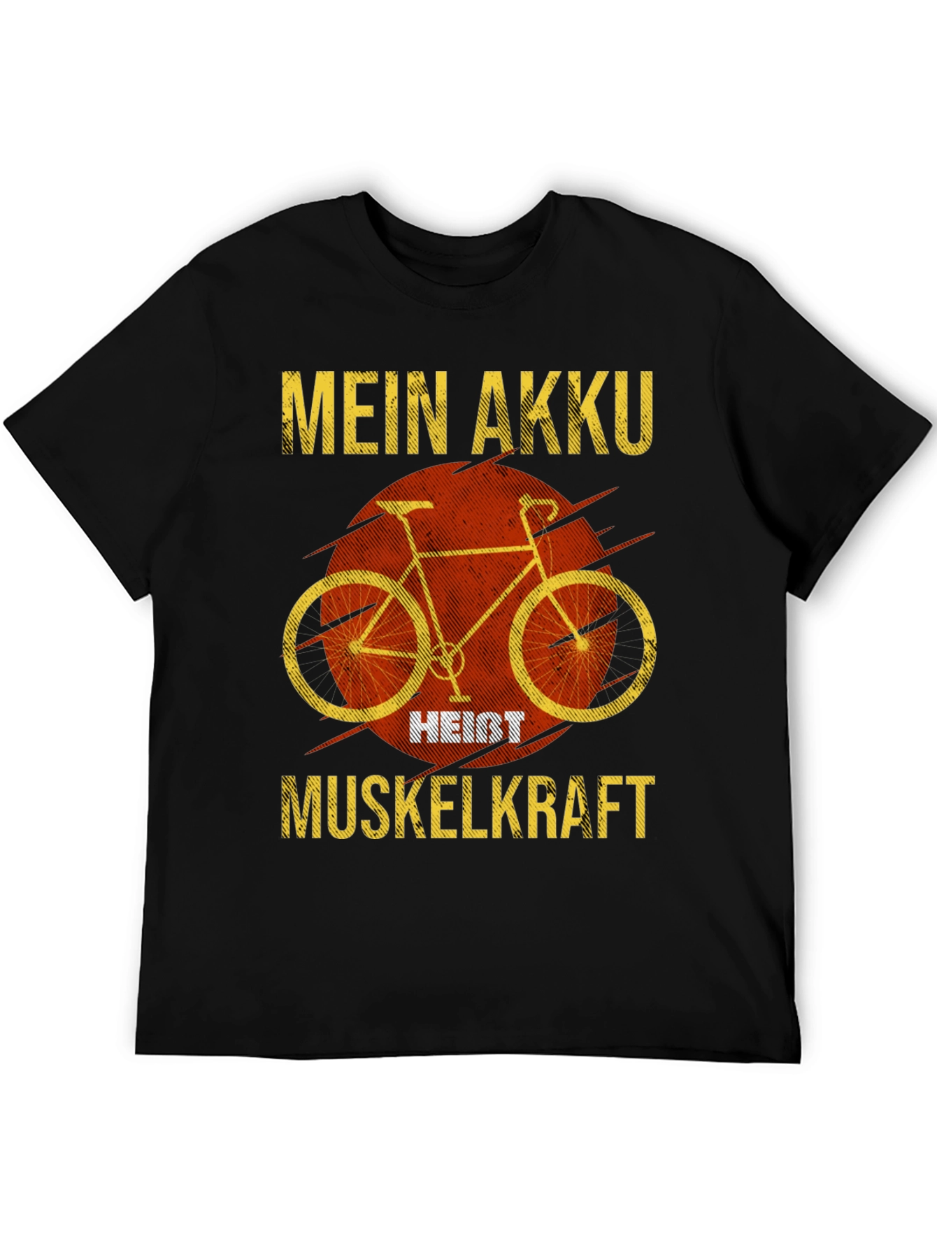 Black Mein Akku Heißt Muskelkraft T-Shirt view 5