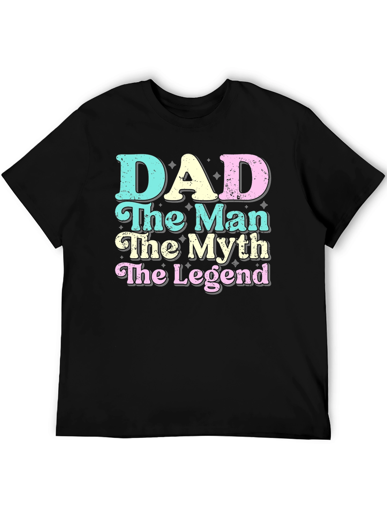 Black Dad: The Man, Myth, Legend Graphic T-Shirt view 5