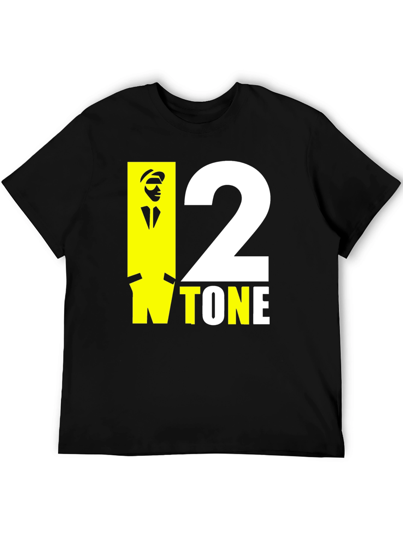 Black 2 Tone T-Shirt - Black view 5