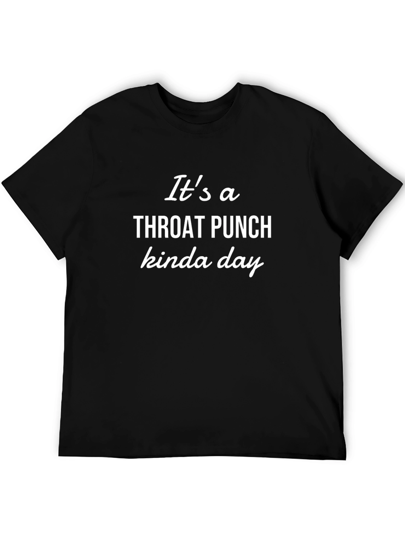 Black Throat Punch Kinda Day Graphic Tee view 5