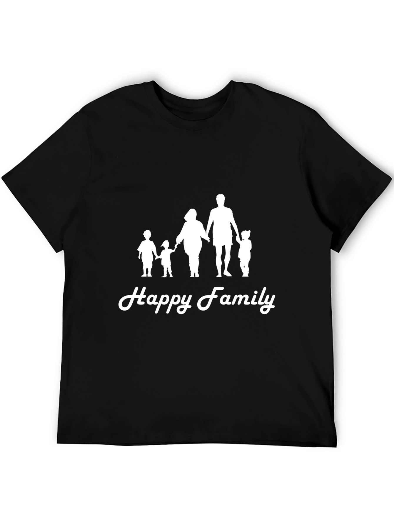 Black Happy Family Black Graphic Tee view 5