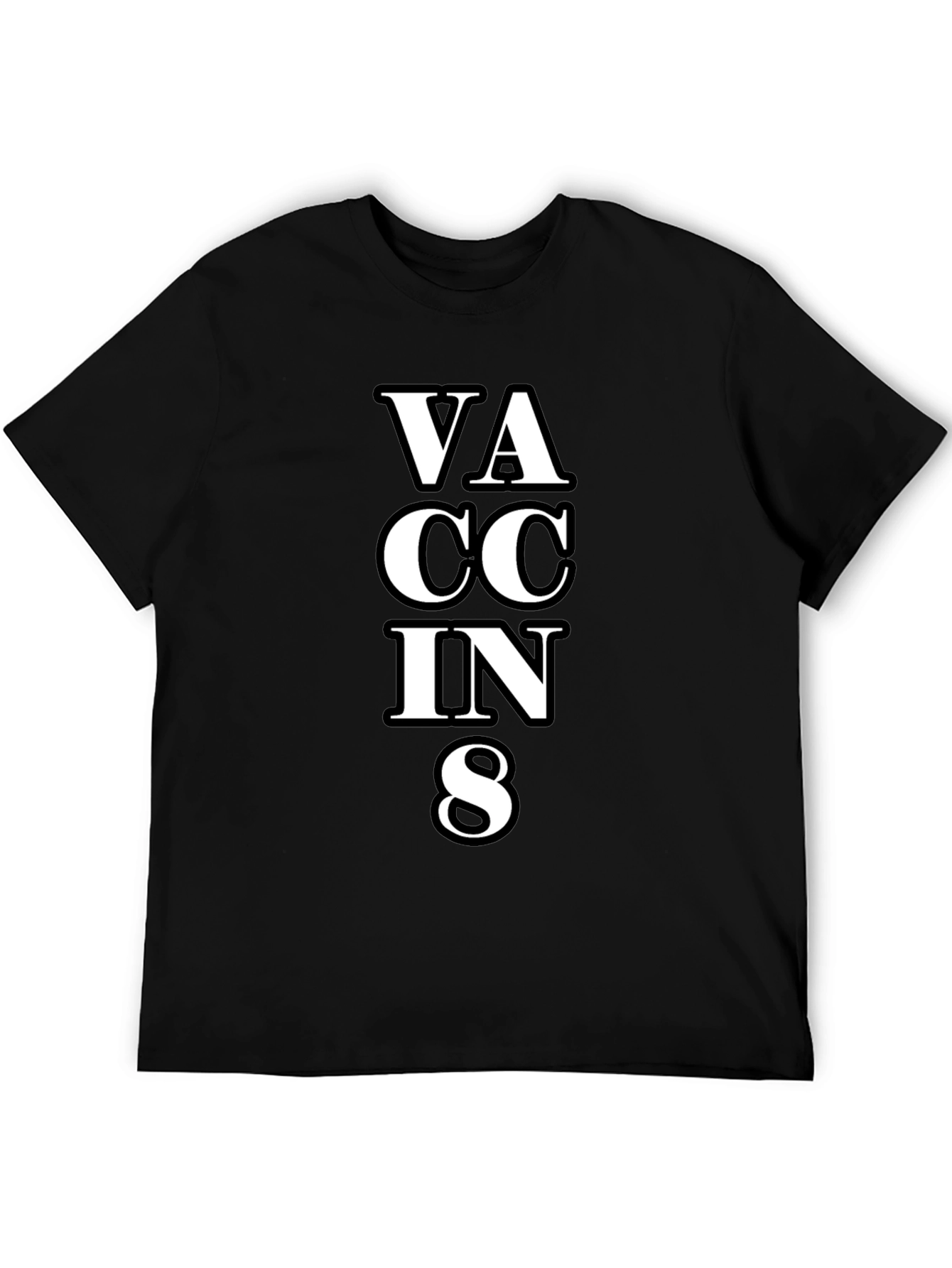 Black Vaccines T-Shirt Funny Slogan view 5