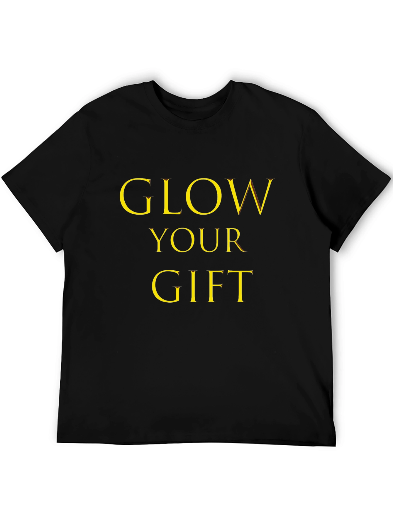 Black Glow Your Gift Black Graphic Tee view 5