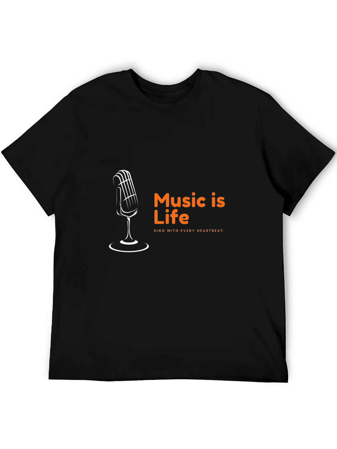 Black Music is Life T-Shirt - Sing with Every Heartbeat view 5