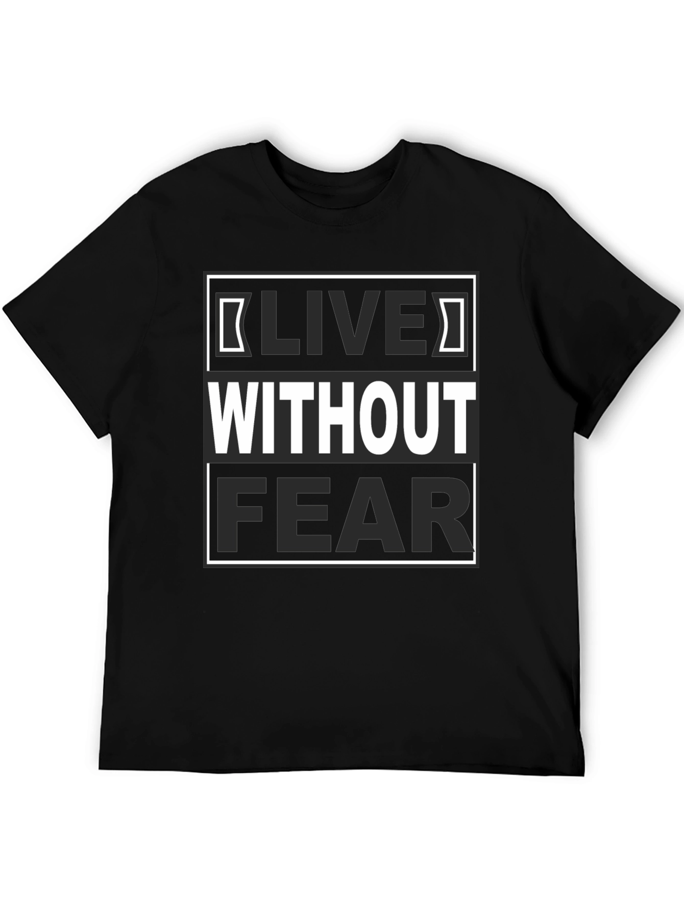 Black Live Without Fear Graphic Tee view 5