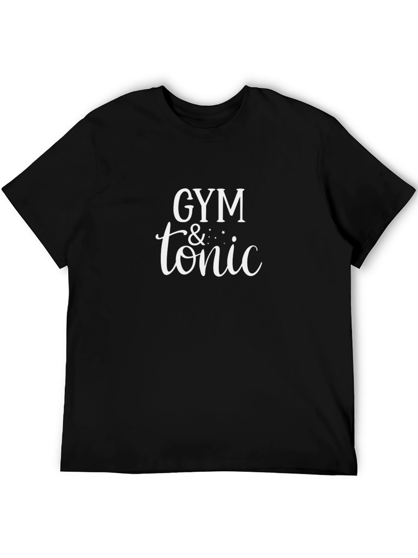 Black Gym & Tonic Graphic Tee - Workout & Relax! view 5