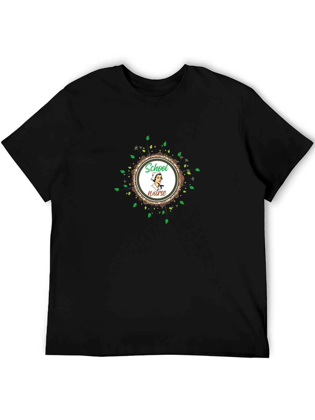 Black School Nurse T-Shirt - Fun & Stylish view 5