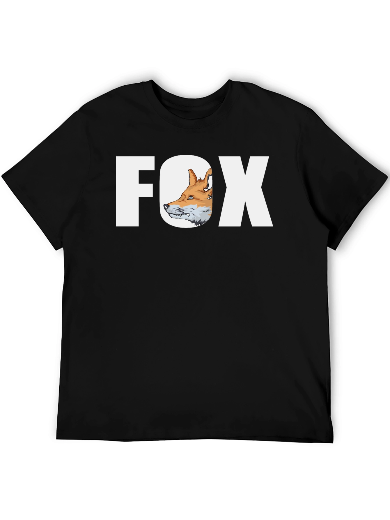 Cool Fox Graphic Black T-Shirt - 5
