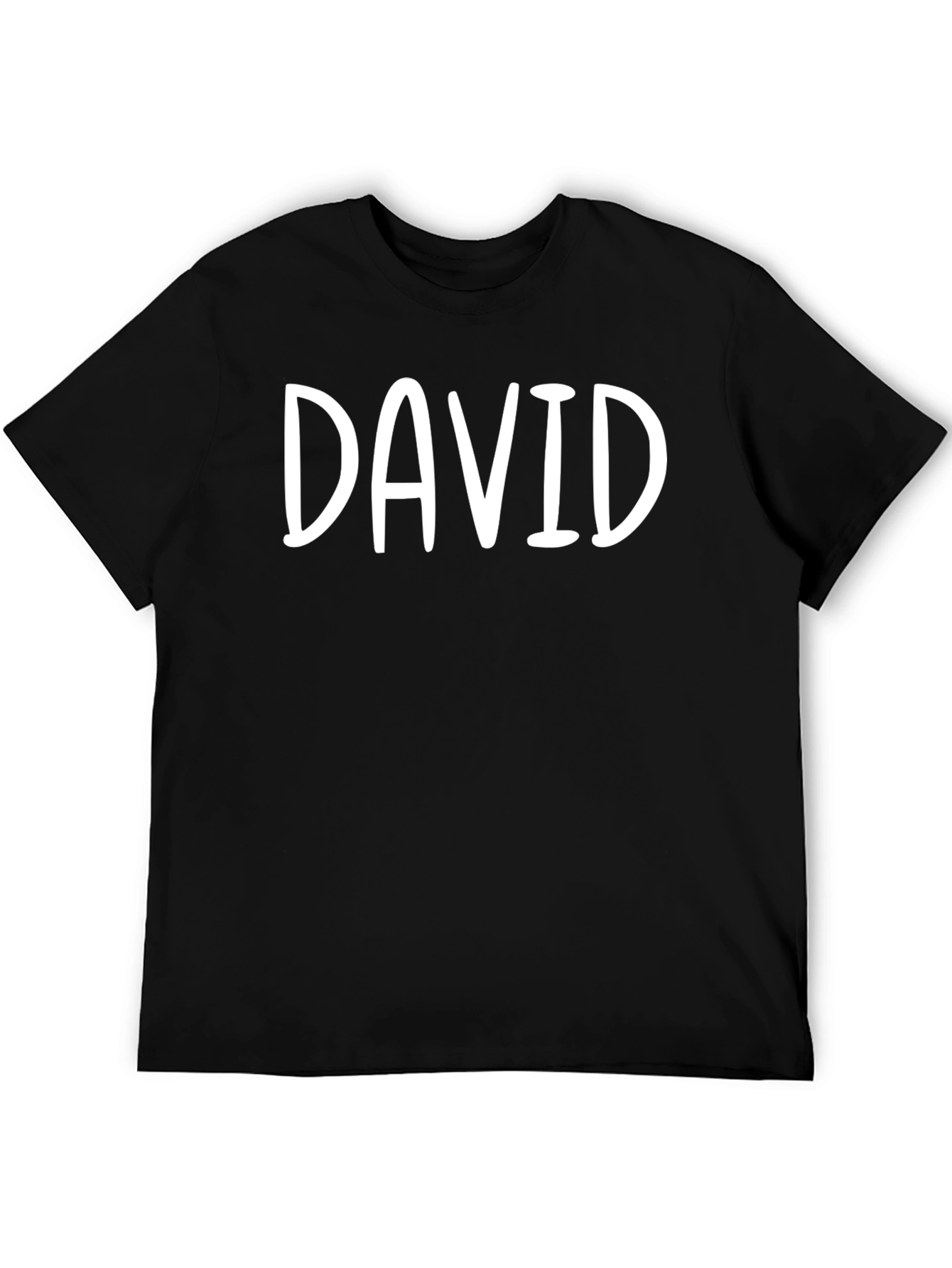 Black Personalized DAVID Black T-Shirt view 5