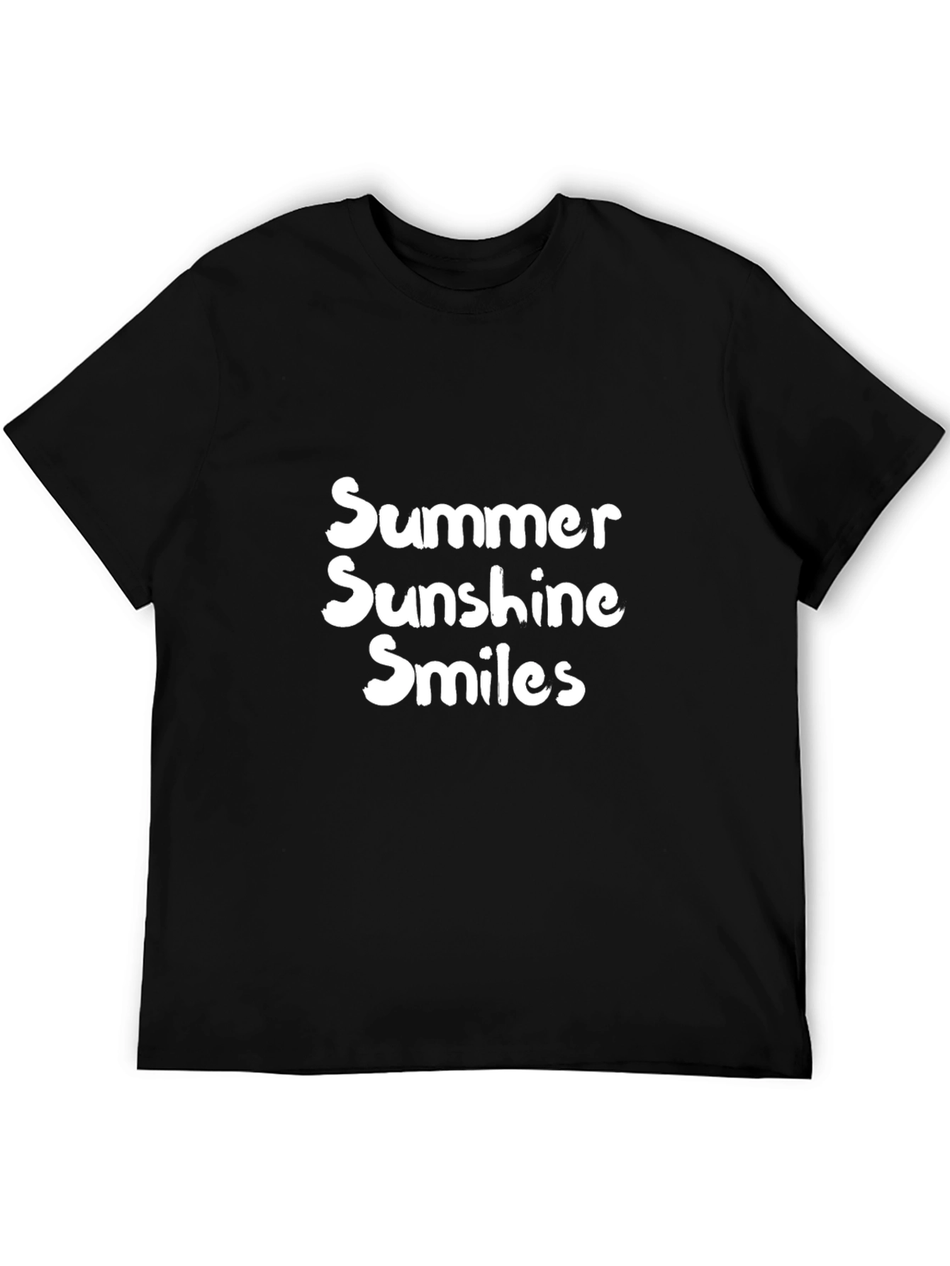 Black Summer Sunshine Smiles Graphic Tee view 5