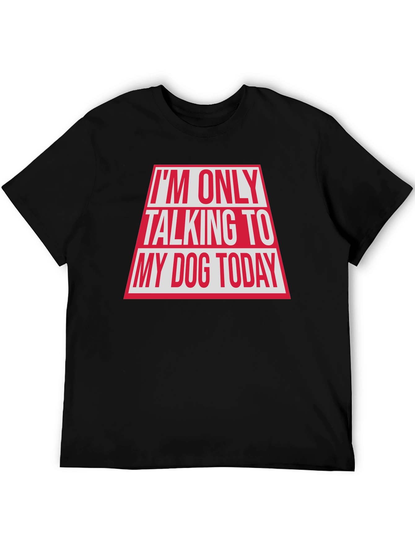 Black Dog Lover Graphic Tee - "Talking to My Dog Today" view 5
