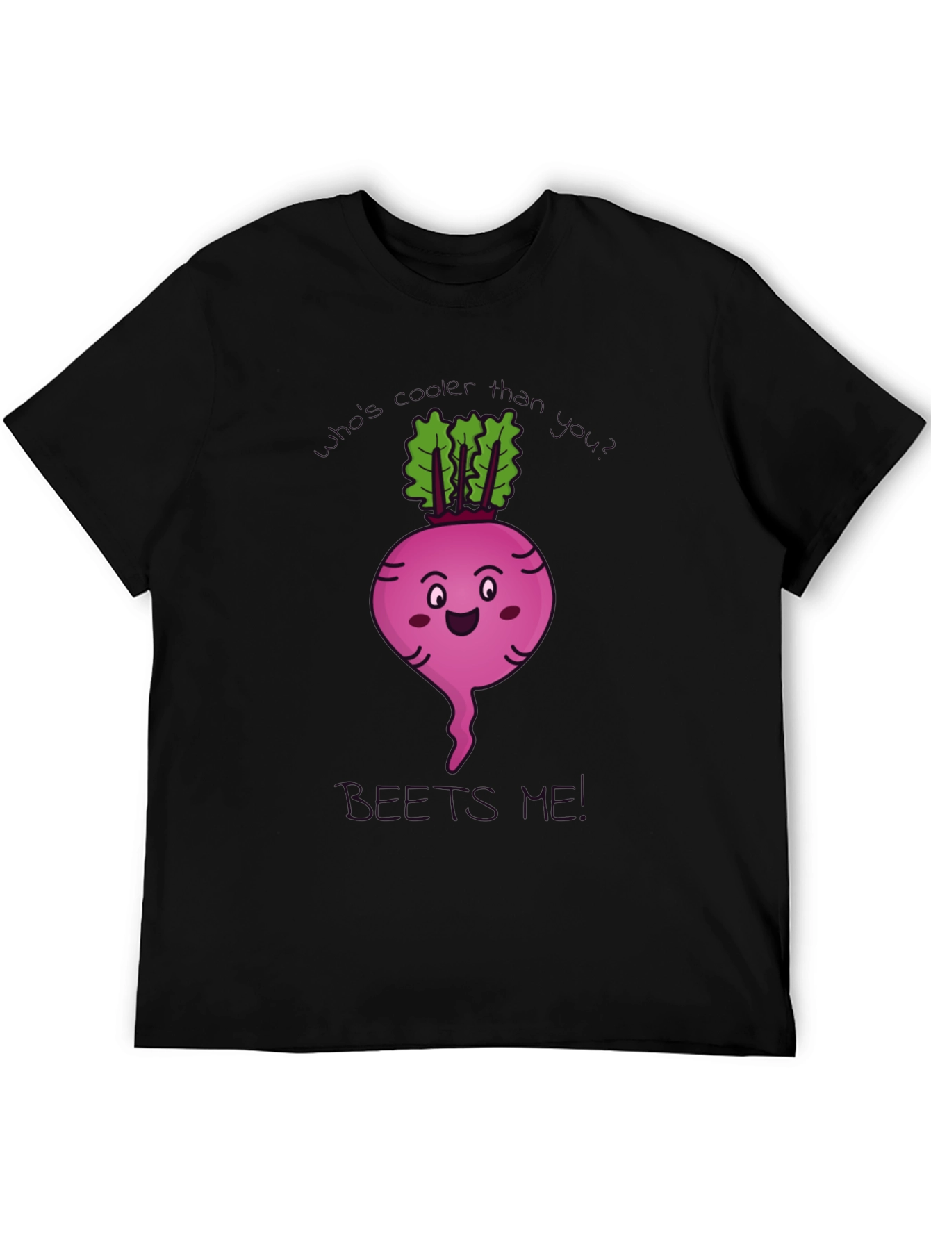 Funny Beetroot Cartoon T-Shirt - What's Cooler Than Beets Me - 5