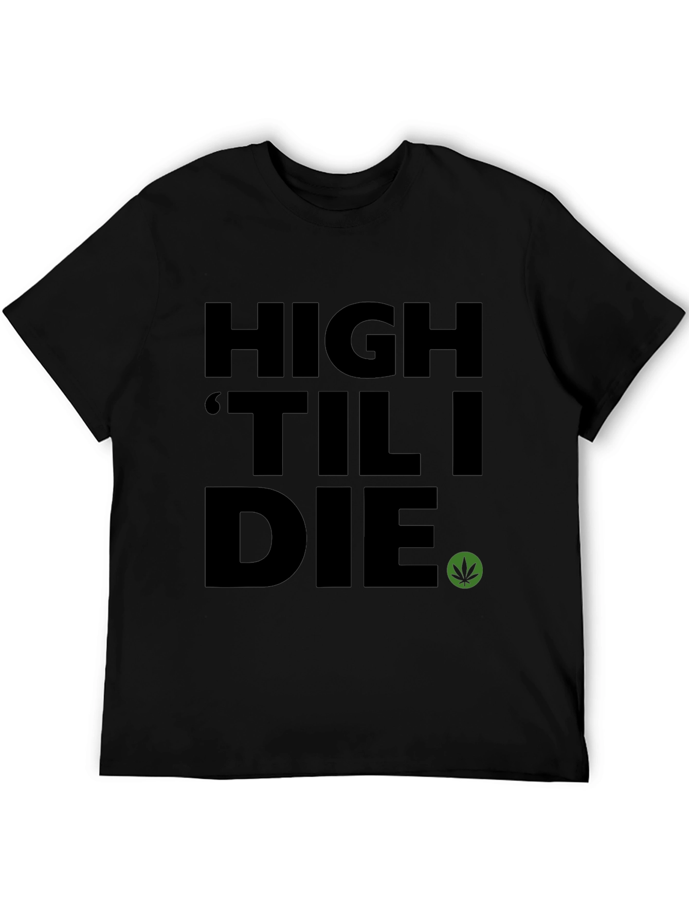 Black High 'Til I Die Graphic Tee - Black view 5
