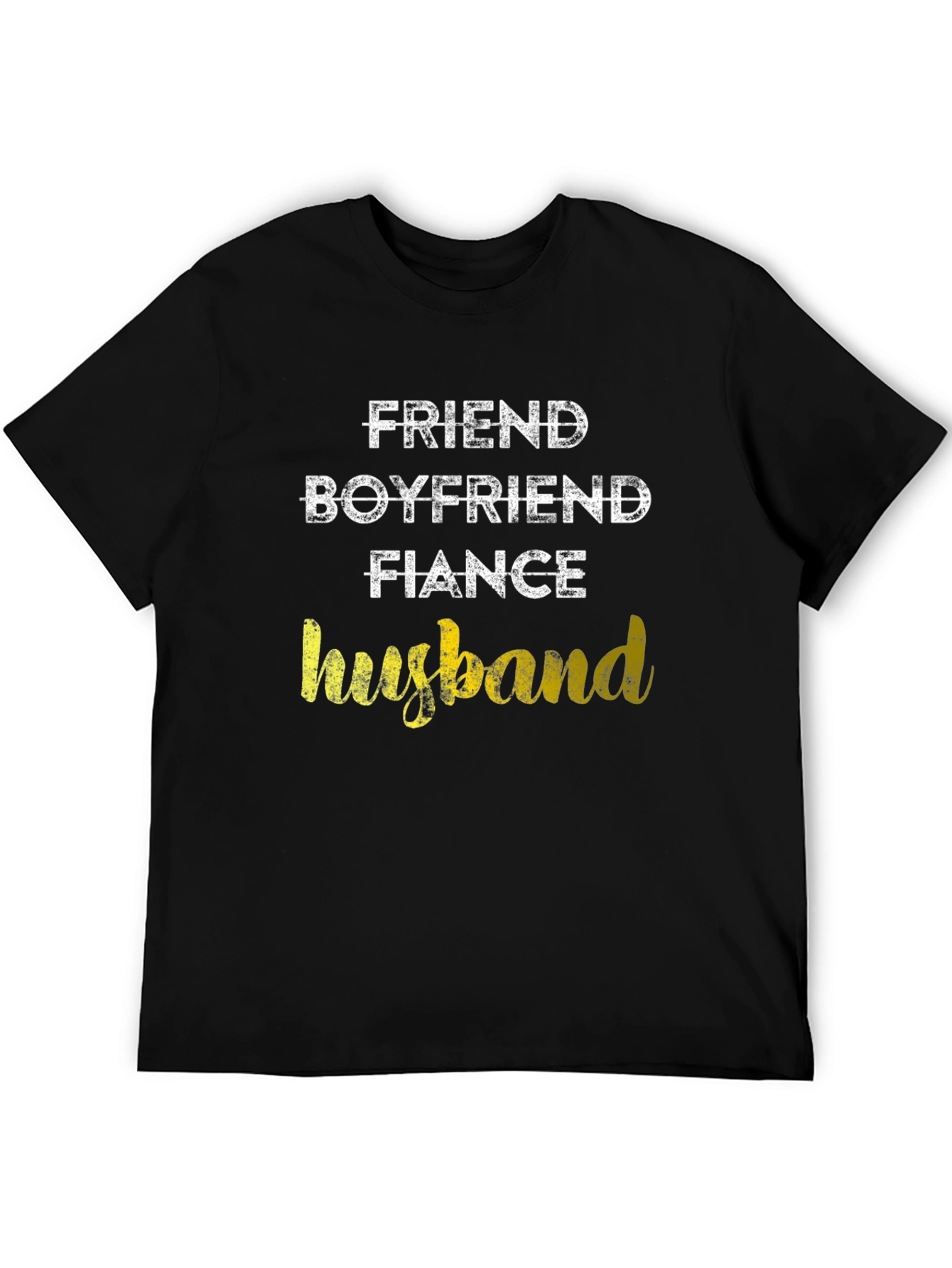 Black Friend Boyfriend Fiance Husband Graphic Tee view 5