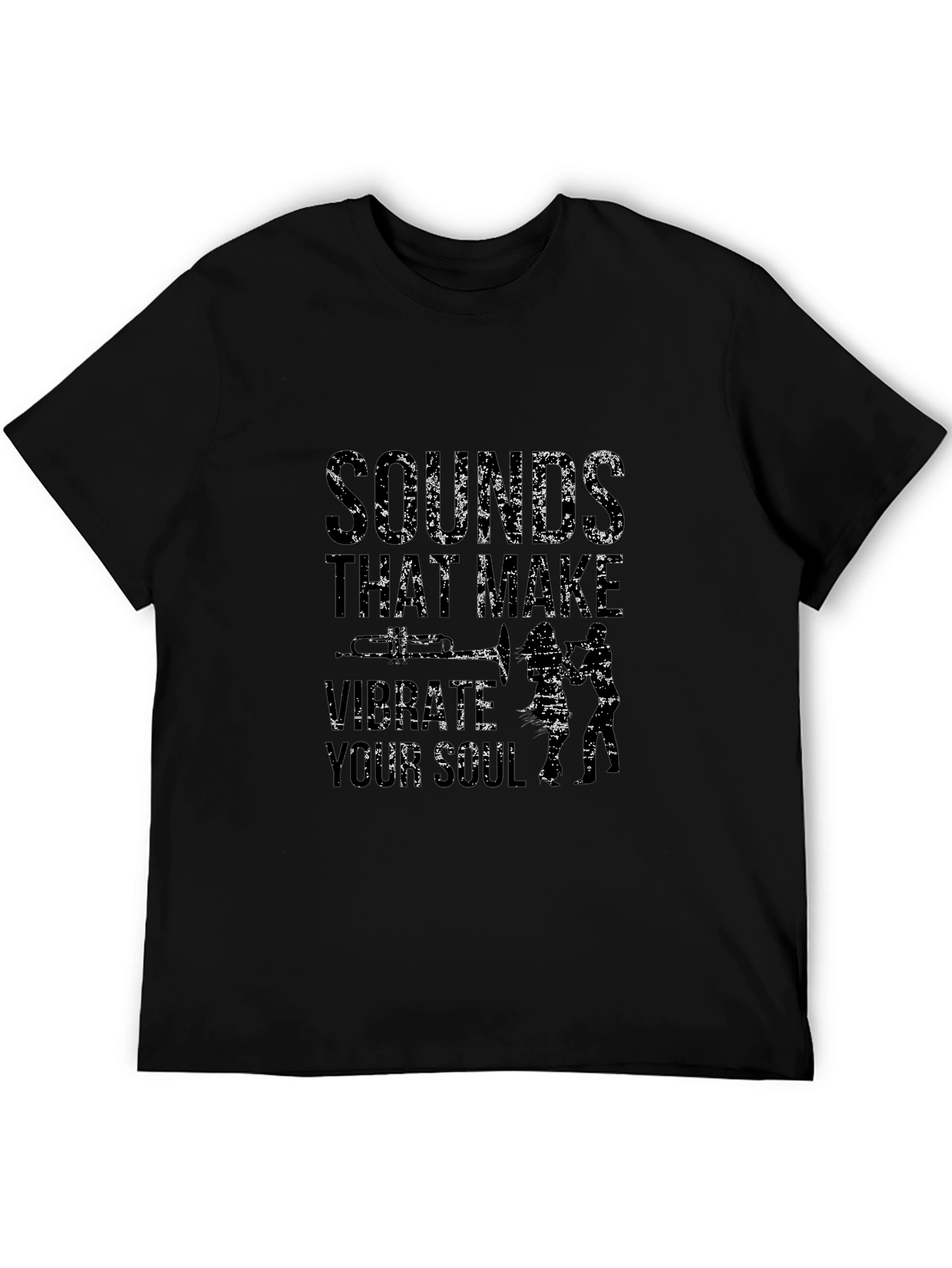Black Sounds That Make You Vibrate Soul T-Shirt view 5
