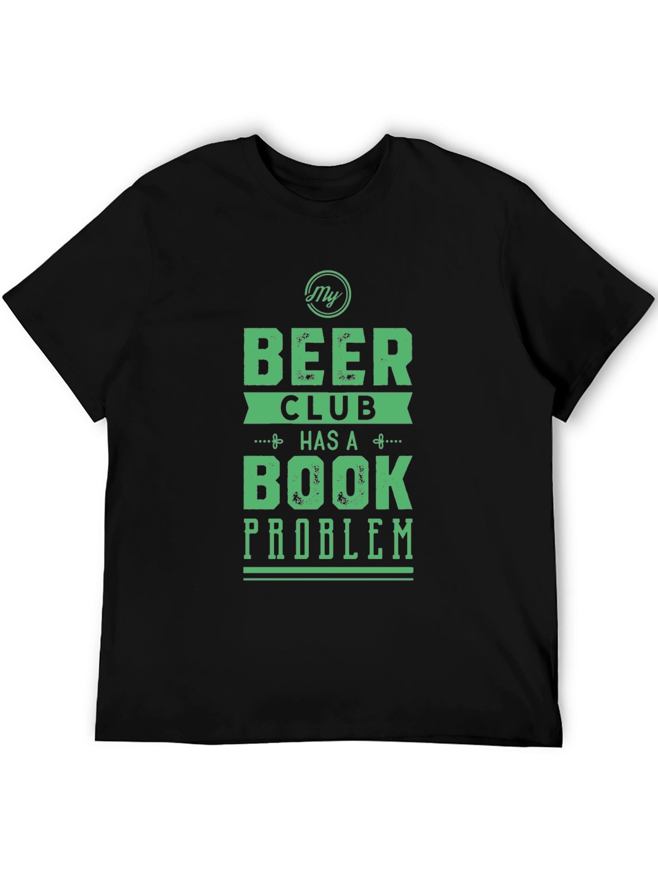 Black Beer Club Book Problem Graphic Tee view 5