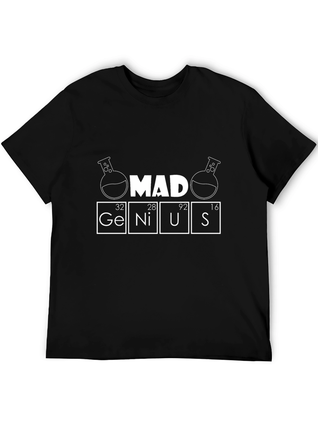 Black Mad Genius T-Shirt - Science Geek Tee view 5