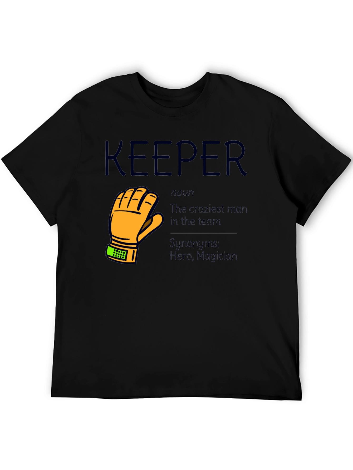 Black Keeper T-Shirt - Goalie Gift view 5