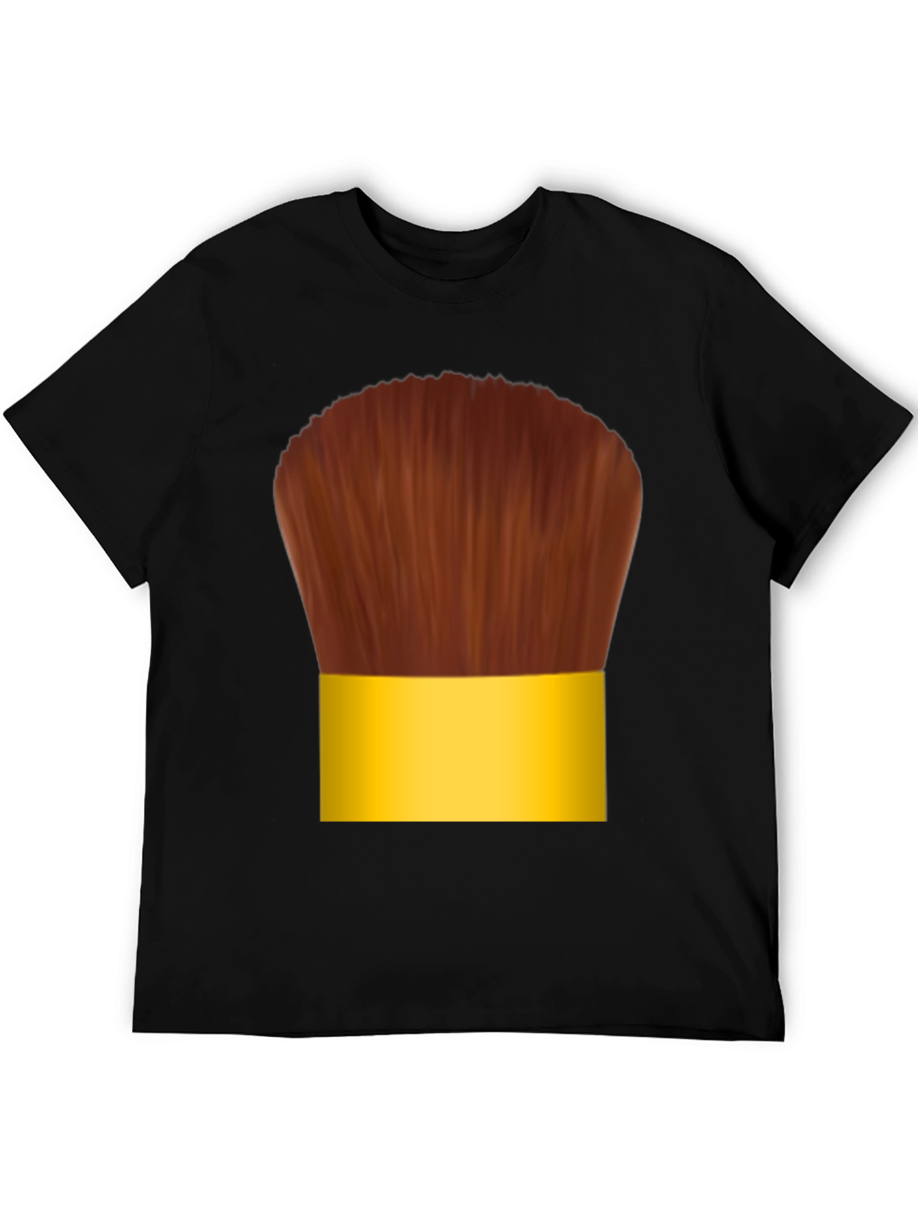 Black Makeup Brush Graphic Tee - Fun Cosplay T-Shirt view 5