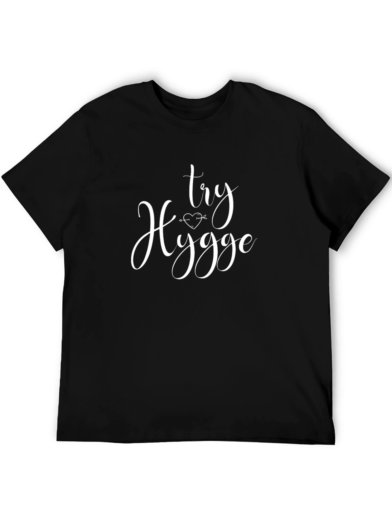 Black Try Hygge Graphic Tee - Black, Short Sleeve view 5