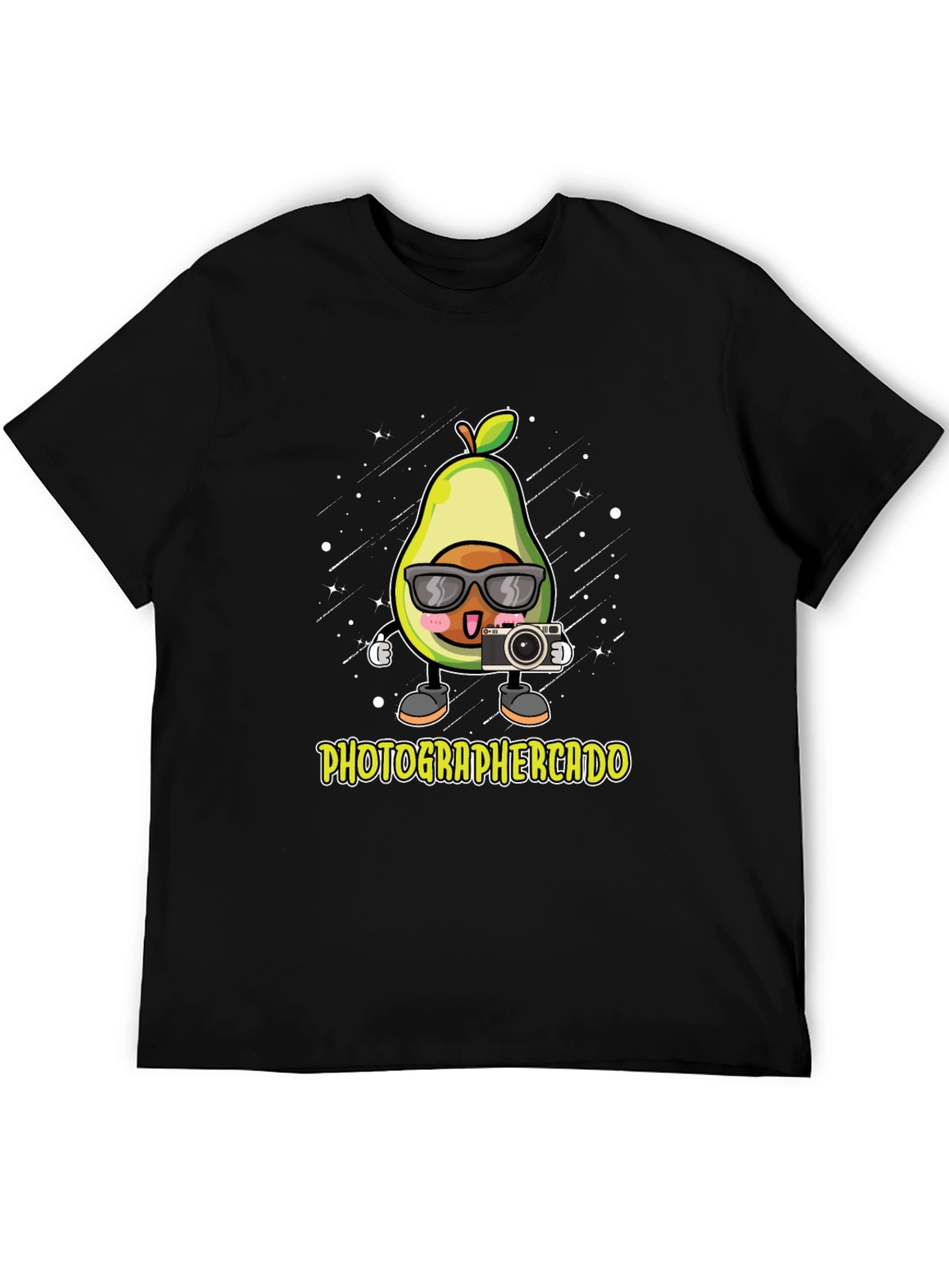 Black Photographer Avocado Graphic Tee view 5