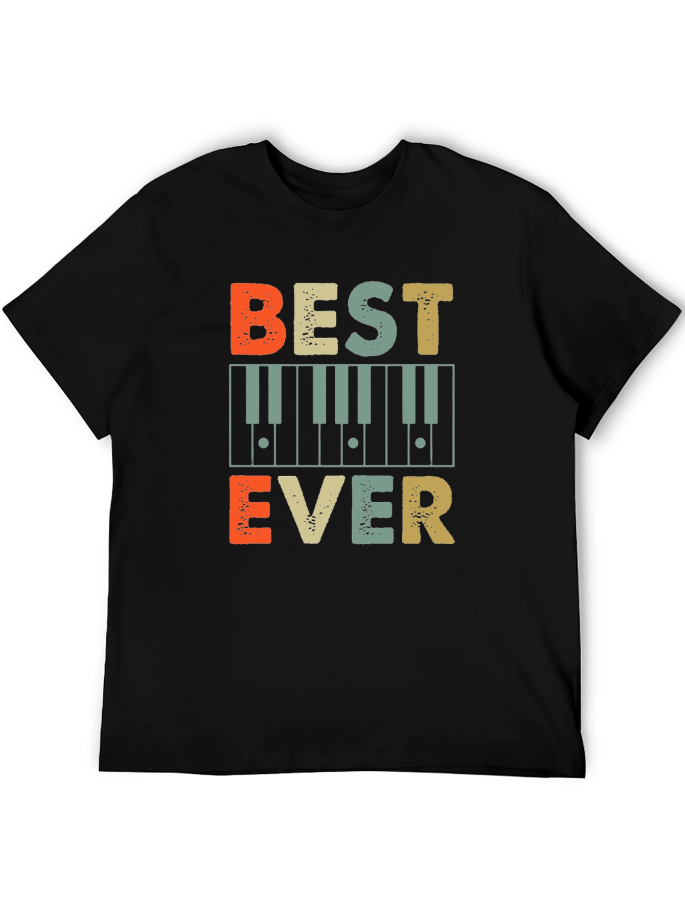 Best Ever Piano T-Shirt - Vintage Music Tee - 5