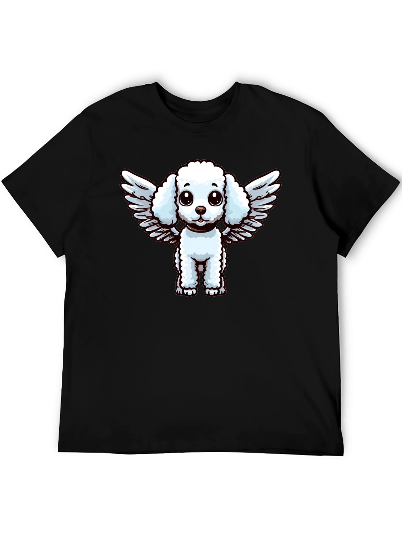 Black Angel Poodle Graphic Tee - Unique Dog Lover Gift view 5