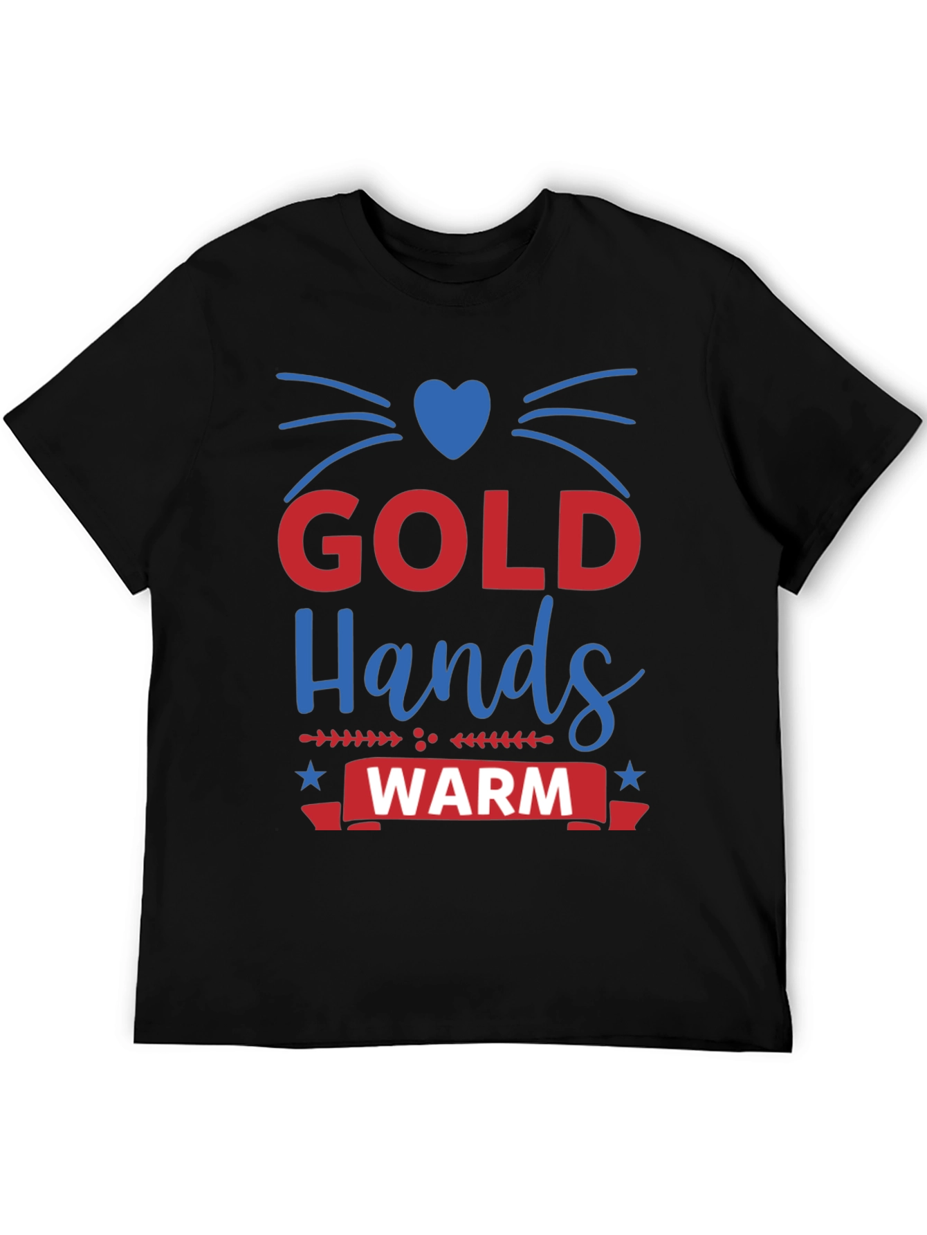 Black Gold Hands Warm Heart Tee view 5